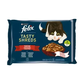   Felix Shreds Házias Válogatás Nedves Macskaeledel Szószban - 4x80 g