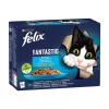 Felix Fantastic Halas Válogatás Nedves Macskaeledel Aszpikban - 12x85 g