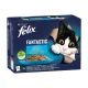 Felix Fantastic Halas Válogatás Nedves Macskaeledel Aszpikban - 12x85 g