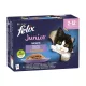 Felix Fantastic Vegyes Válogatás Junior Nedves Macskaeledel Aszpikban (Marha, Csirke, Szardínia, Lazac) - 12x85 g