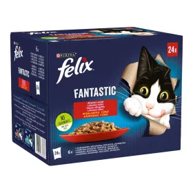   Felix Fantastic Házias Válogatás Nedves Macskaeledel Aszpikban - 24x85 g