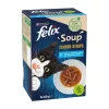 Felix Soup Tender Strips Halas Válogatás Nedves Macskaeledel Szószban Falatkákkal - 6x48 g