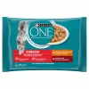 Purina One Sterilcat Nedves Macskaeledel (Csirke és Zöldbab) - 4x85 g