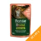 Monge BWild Sterilised Gabonamentes Alutasakos Macskaeledel (Lazac, Garnéla és Zöldségek) - 28x85 g