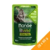 Monge BWild Sterilised Gabonamentes Alutasakos Macskaeledel (Vaddisznó és Zöldségek) - 28x85 g