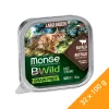 Monge BWild Gabonamentes Alutálcás Macskaeledel Nagytestű Macskáknak (Bölény és Zöldségek) - 32x100 g
