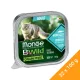 Monge BWild Adult Gabonamentes Alutálcás Macskaeledel (Tőkehal és Zöldségek) - 32x100 g