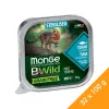 Monge BWild Sterilised Gabonamentes Alutálcás Macskaeledel (Tonhal és Zöldségek) - 32x100 g