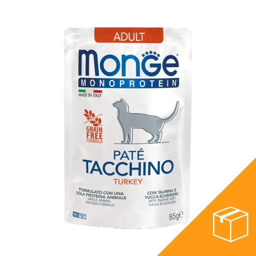 Monge Monoprotein Pate Adult Macskaeledel (Pulyka) - 28x85 g