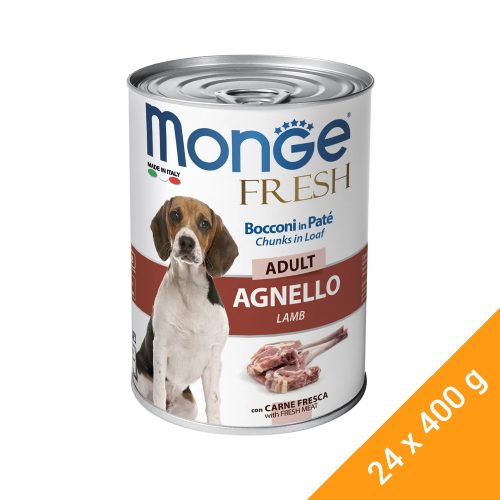 Monge Fresh Chunks in Loaf Adult Konzerv Kutyáknak (Borjú) - 24x400 g