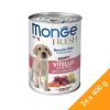 Monge Fresh Chunks in Loaf Puppy Konzerv Kutyáknak (Borjú és Zöldségek) - 24x400 g
