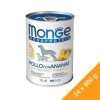 Monge Monoprotein Fruits Pate Konzerv Kutyáknak (Csirke és Ananász) - 24x400 g