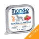 Monge Monoprotein Fruits Pate Alutálcás Kutyaeledel (Kacsa és Málna) - 24x150 g