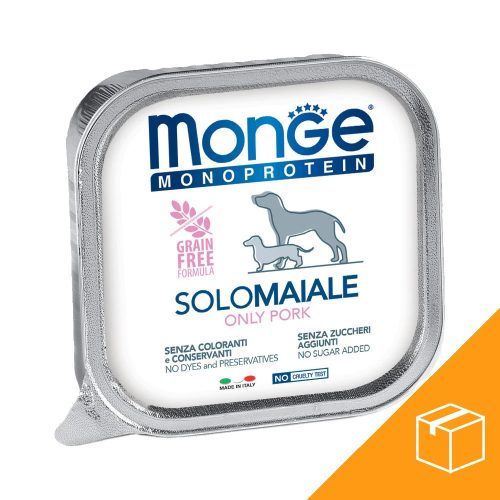Monge Monoprotein Pate Alutálcás Kutyaeledel (100% Sertés) - 24x150 g