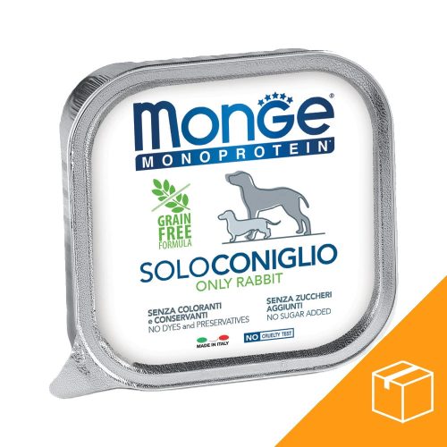 Monge Monoprotein Pate Alutálcás Kutyaeledel (100% Nyúl) - 24x150 g