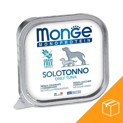 Monge Monoprotein Pate Alutálcás Kutyaeledel (100% Tonhal) - 24x150 g