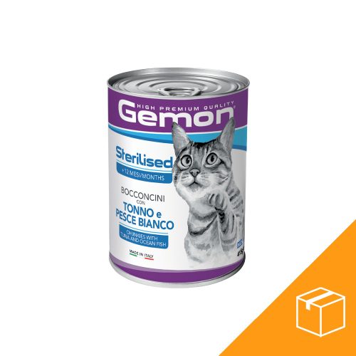 Gemon Sterilised Konzerv Macskáknak (Tonhal és Óceáni hal) - 24x415 g