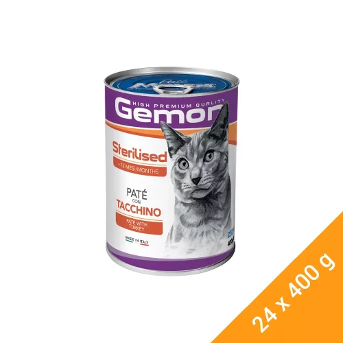 Gemon Pate Sterilised Konzerv Macskáknak (Pulyka) - 24x400 g