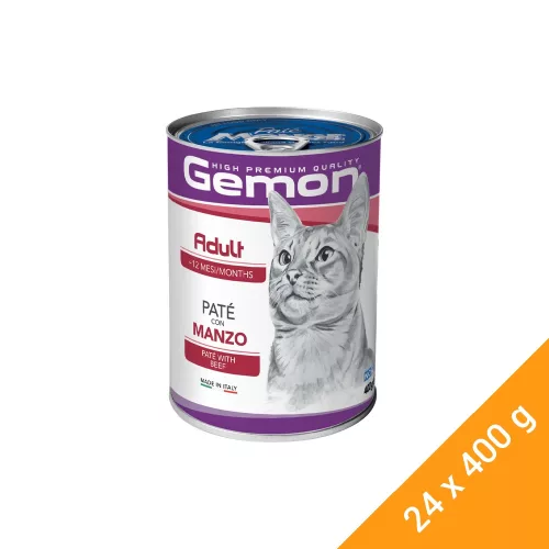 Gemon Pate Adult Konzerv Macskáknak (Marha) - 24x400 g