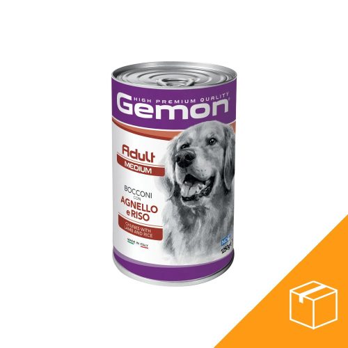 Gemon Medium Adult Konzerv Kutyáknak (Bárány és Rizs) - 12x1250 g