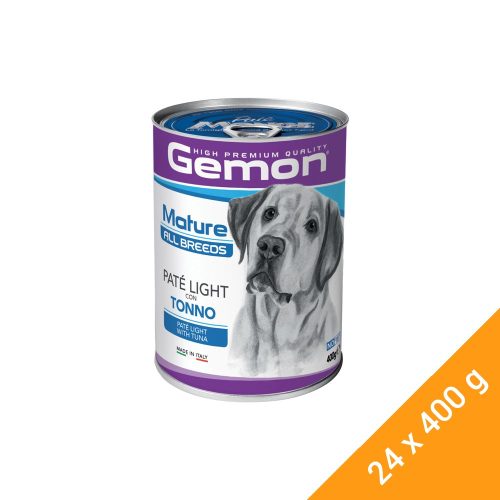 Gemon Pate Mature Light Konzerv Kutyáknak (Tonhal) - 24x400 g