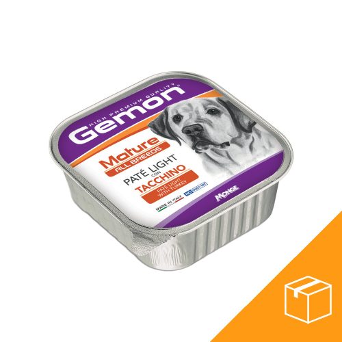 Gemon Pate Mature Light Alutálcás Kutyaeledel (Pulyka) - 24x150 g