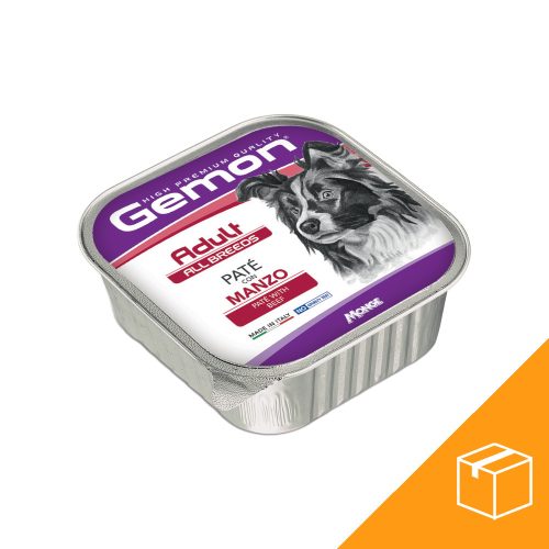 Gemon Pate Adult Alutálcás Kutyaeledel (Marha) - 24x150 g