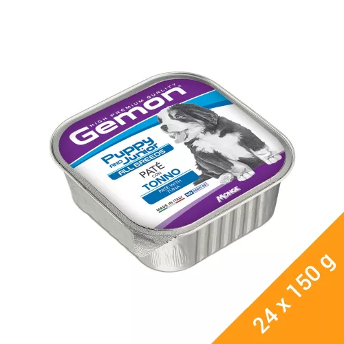 Gemon Pate Puppy & Junior Alutálcás Kutyaeledel (Tonhal) - 24x150 g