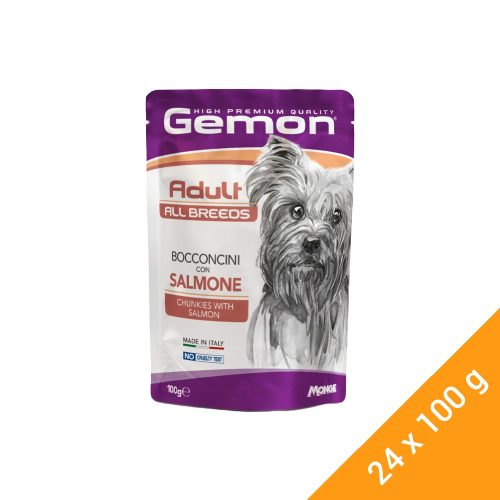 Gemon Chunkies Adult Alutasakos Kutyaeledel (Lazac) - 24x100 g