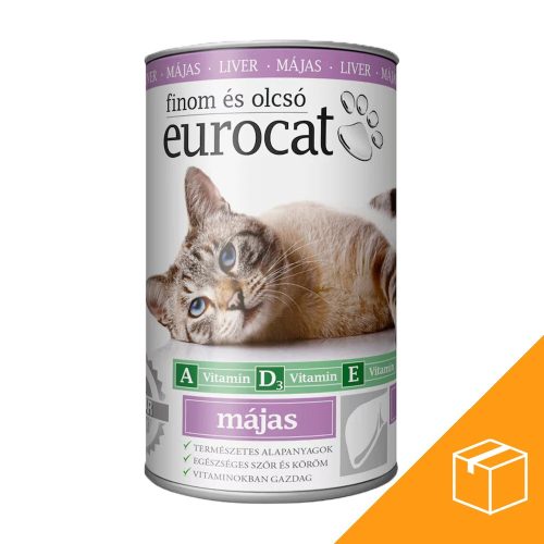 Euro Cat Konzerv Macskáknak (Máj) - 24x415 g