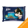 Felix Fantastic Nedves Macskaeledel Aszpikban (Lazac, Cukkini, Pisztráng, és Zöldbab) - 12x(4x85 g)