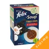 Felix Soup Tender Strips Házias Válogatás Nedves Macskaeledel Szószban Falatkákkal - 8x(6x48 g)
