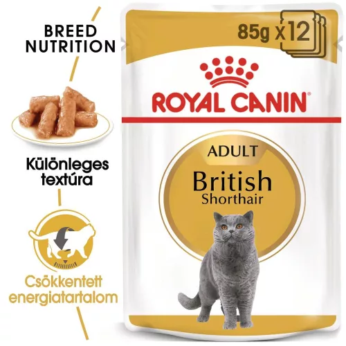 Royal Canin British Shorthair Adult Alutasakos Macskaeledel - 85 g