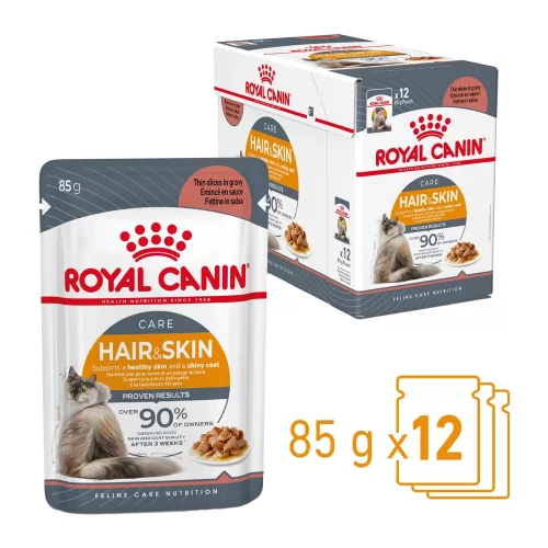 Royal Canin Hair & Skin Care Alutasakos Macskaeledel - 12x85 g