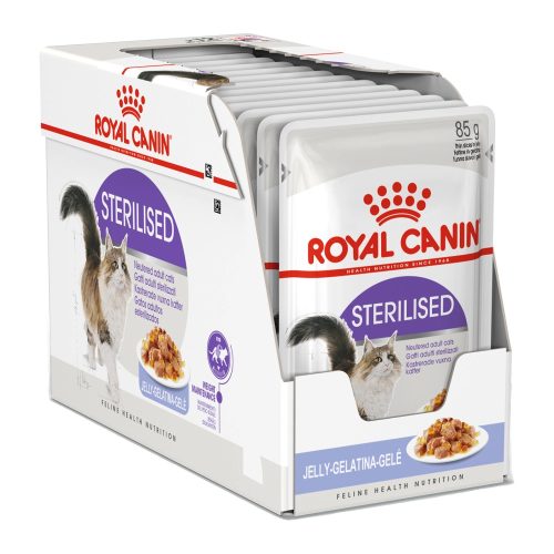 Royal Canin Sterilised Jelly Alutasakos Macskaeledel - 12x85 g