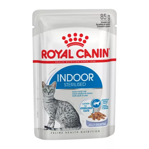 Royal Canin Indoor Sterilised Jelly Alutasakos Macskaeledel - 85 g