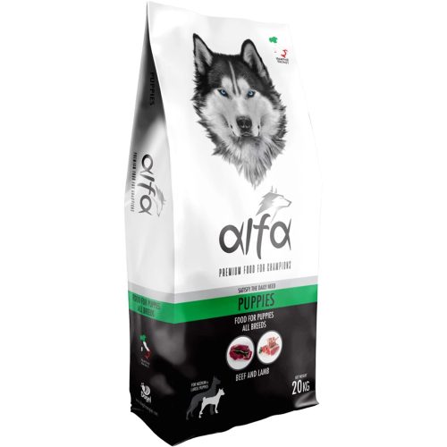 Alfa Puppy 30/16 Száraz Kutyatáp (Marha és Bárány) - 20 kg