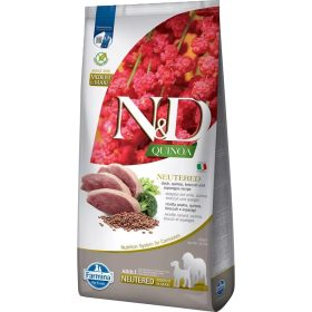   N&D Quinoa Neutered Medium & Maxi Adult Gabonamentes Száraz Kutyatáp (Kacsa, Brokkoli és Spárga) - 12 kg