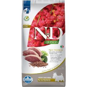  N&D Quinoa Neutered Mini Adult Gabonamentes Száraz Kutyatáp (Kacsa, Brokkoli és Spárga) - 7 kg