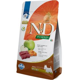   N&D Pumpkin Mini Adult Gabonamentes Száraz Kutyatáp (Szarvas, Sütőtök és Alma) - 2 kg