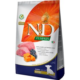   N&D Pumpkin Mini Puppy Gabonamentes Száraz Kutyatáp (Bárány, Áfonya és Sütőtök) - 2,5 kg