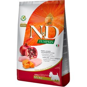   N&D Pumpkin Mini Adult Gabonamentes Száraz Kutyatáp (Csirke, Gránátalma és Sütőtök) - 2,5 kg
