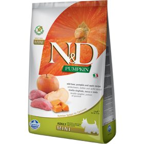   N&D Pumpkin Mini Adult Gabonamentes Száraz Kutyatáp (Vaddisznó, Alma és Sütőtök) - 2,5 kg