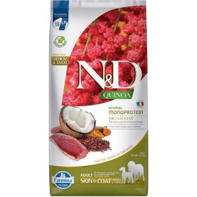   N&D Quinoa Skin & Coat Medium & Maxi Adult Monoprotein Gabonamentes Száraz Kutyatáp (Kacsa és Kókusz) - 7 kg
