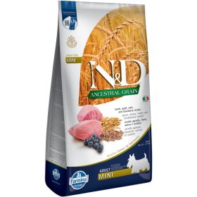   N&D Ancestral Grain Ősi Gabonával Mini Adult Száraz Kutyatáp (Bárány, Tönköly, Zab és Áfonya) - 7 kg