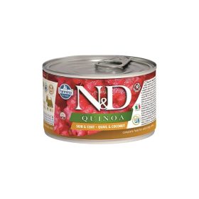   N&D Quinoa Skin & Coat Mini Adult Monoprotein Gabonamentes Konzerv Kutyáknak (Fürj és Kókusz) - 140 g