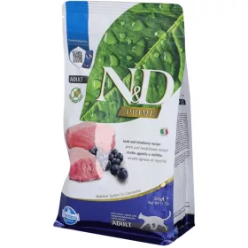   N&D Prime Adult Gabonamentes Száraz Macskatáp (Bárány és Áfonya) - 300 g