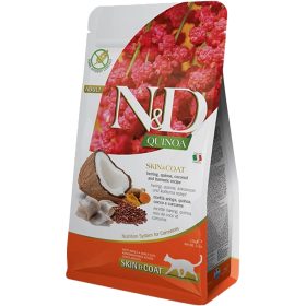   N&D Quinoa Skin & Coat Monoprotein Gabonamentes Száraz Macskatáp (Hering) - 1,5 kg