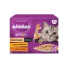 Whiskas Tasty Mix Krémes Válogatás Alutasakos Macskaeledel Szószban (Csirke és Zöldségek, Bárány és Pulyka) - 12x85 g