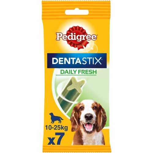 Pedigree Dentastix Daily Fresh Medium Fogápoló Jutalomfalat Kutyáknak (7 db) - 180 g
